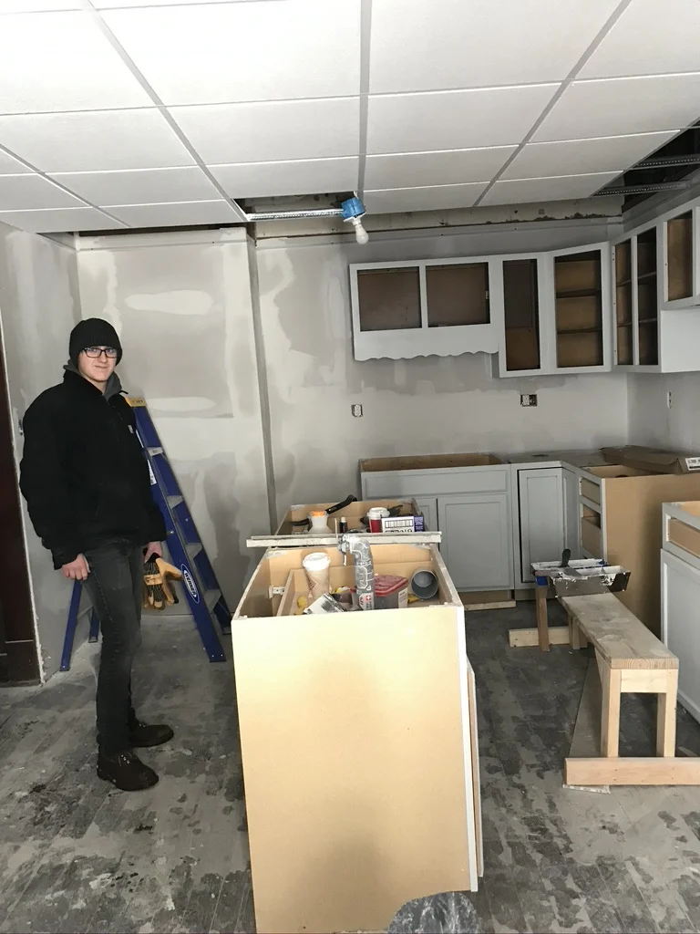 Family member working on a JEM renovation